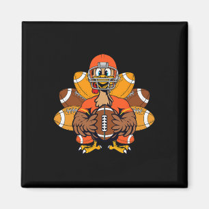 Footbyll Turkey Player Bylls Thanksgiving Boys Kid Magnet