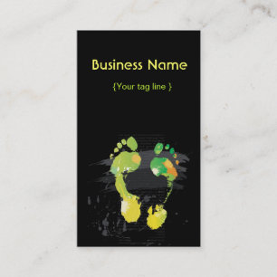 Footcare Business Card Template 2 sides