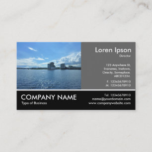Footed Photo - 60pc Grey - Cardiff Bay Business Card