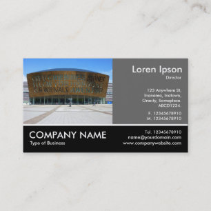 Footed Photo - 60pc Grey - Millennium Centre Cardi Business Card