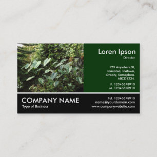 Footed Photo - Botanical Gardens Business Card
