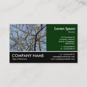 Footed Photo - Branches Business Card