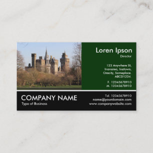 Footed Photo - Cardiff Castle Business Card