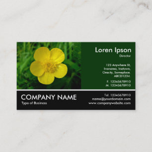 Footed Photo - Dk Green - Buttercup Business Card