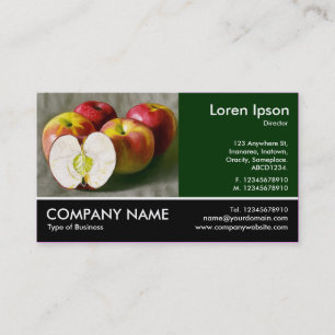Footed Photo - Dk Green - Pink Ladies (Painting) Business Card