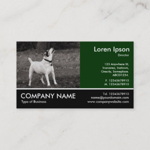 Footed Photo - Dog Agog Business Card