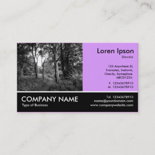 Footed Photo - Easter Purple - In the Woods Business Card