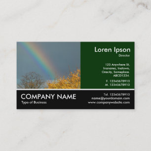 Footed Photo - End of the Rainbow Business Card