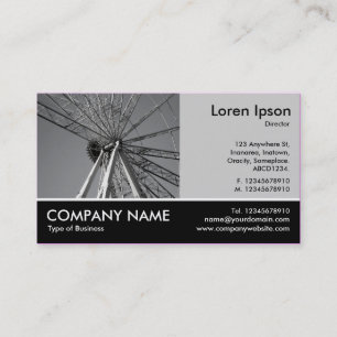 Footed Photo - Lt Grey - Bigwheel Contruction Business Card
