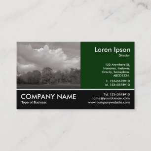 Footed Photo - Park Landscape Business Card
