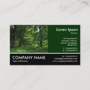 Footed Photo - Spring in the Woods 01 Business Card