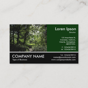 Footed Photo - Spring in the Woods 03 Business Card