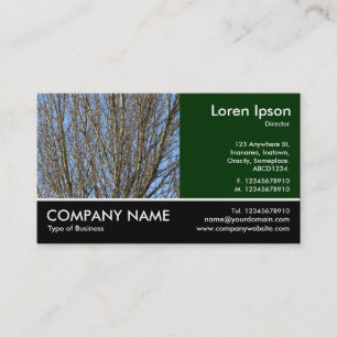 Footed Photo - Sunlit Branches Business Card