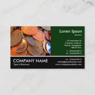 Footed Photo - The Colour of Money Business Card