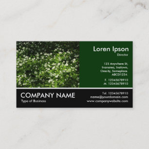 Footed Photo - Wild Garlic Business Card