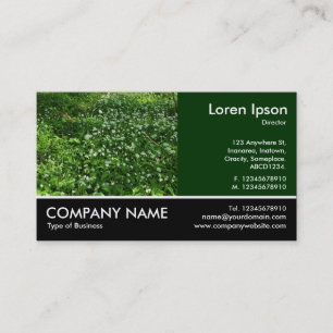 Footed Photo - Woodland Flowers Business Card