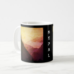 Foothill of Everest, vintage Himalayas, Nepal Coffee Mug
