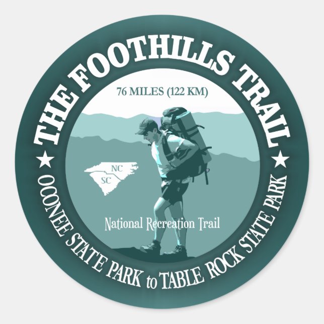 Foothills Trail Classic Round Sticker (Front)