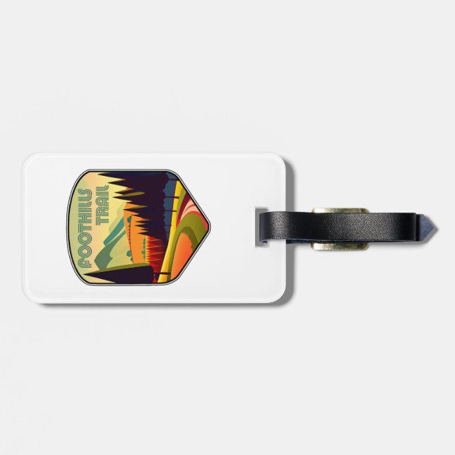 Foothills Trail Colours Luggage Tag (Back Horizontal)
