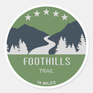 Foothills Trail North Carolina South Carolina Classic Round Sticker
