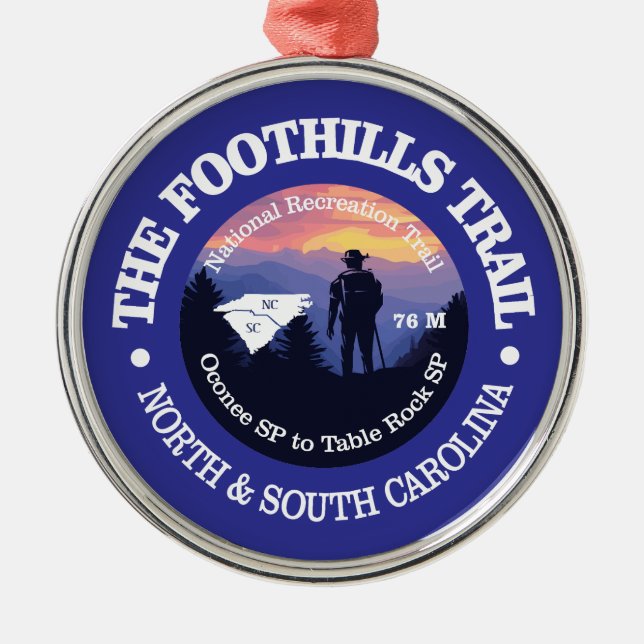 Foothills Trail (rd2) Metal Tree Decoration (Front)