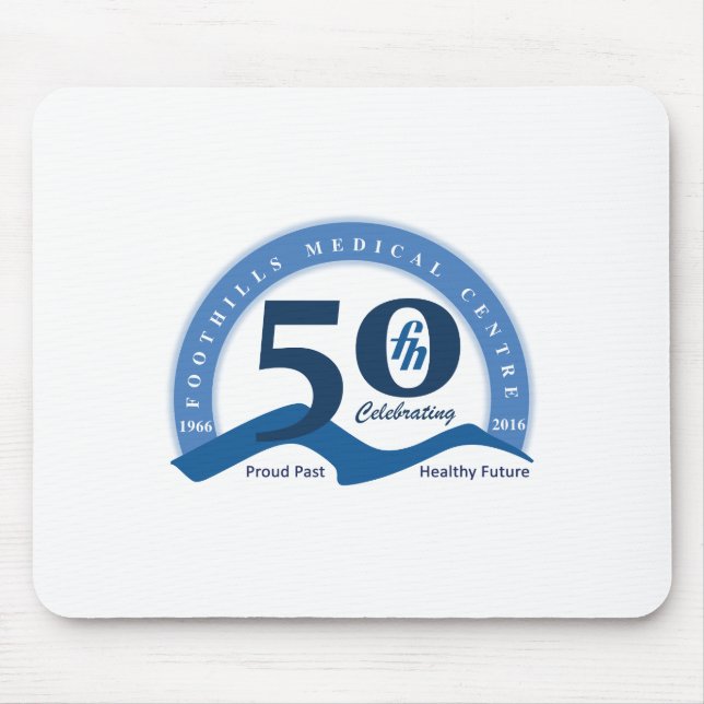 Foothills Turns Fifty Logo Mouse Pad (Front)