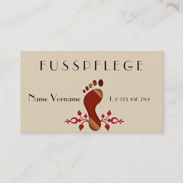 footing business card (Front)