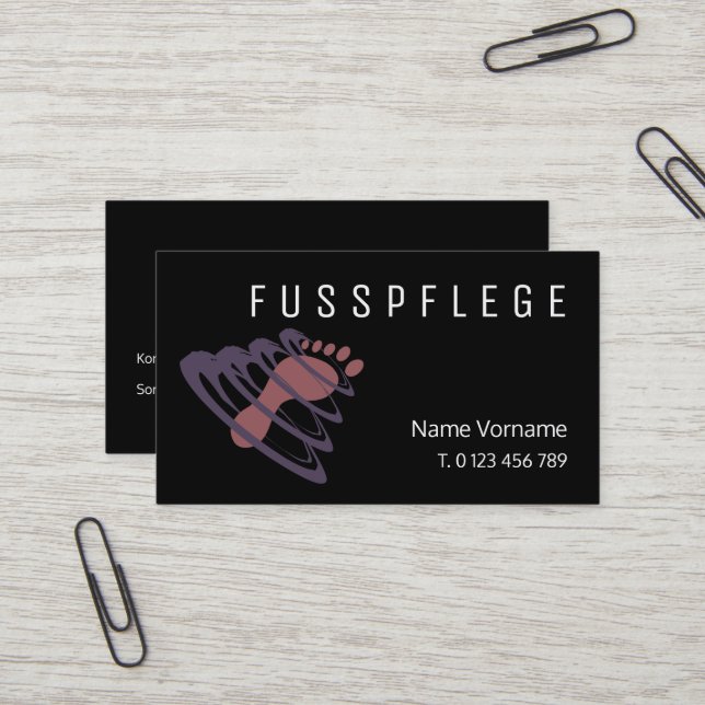 footing business card (Front/Back In Situ)