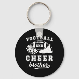Footll And Cheer Brother Cheerleading And Footll B Key Ring