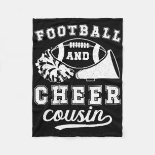 Footll And Cheer Cousin Footll And Cheerleading Co Fleece Blanket