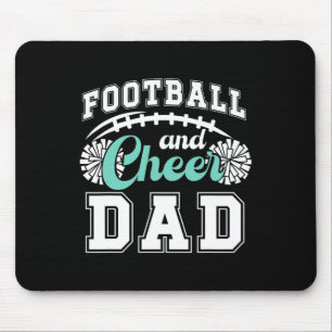 Footll And Cheer Dad Cheerleader And Footll Player Mouse Mat