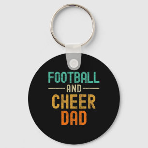 Footll And Cheer Dad Cheerleading _1 Key Ring