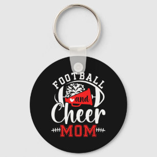 Footll And Cheer Mom Cheerleading And Footll Mom Key Ring