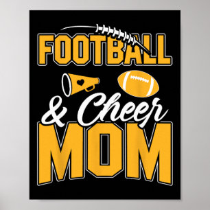 Footll And Cheer Mom Cheerleading Mother Footll _2 Poster