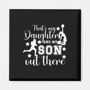 Footll And Cheer Mom Proud Cheerleading And Footll Magnet