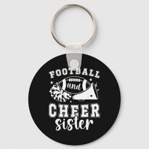 Footll And Cheer Sister Cheerleading And Footll Si Key Ring