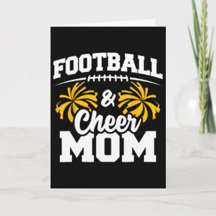 Footll Cheer Mum High School Cheerleader Cheerlead Card