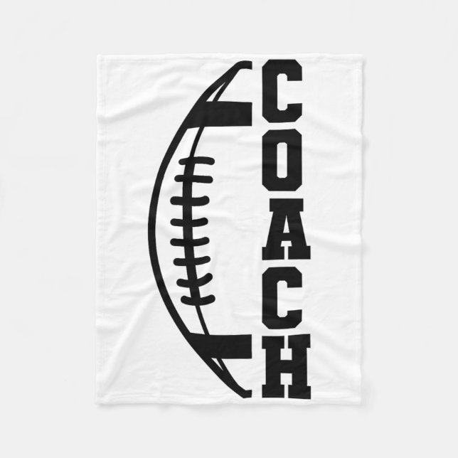 Footll Coach 1  Fleece Blanket (Front)