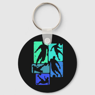 Footll Goat Striker Number 7 Kicking Soccer Ll  Key Ring
