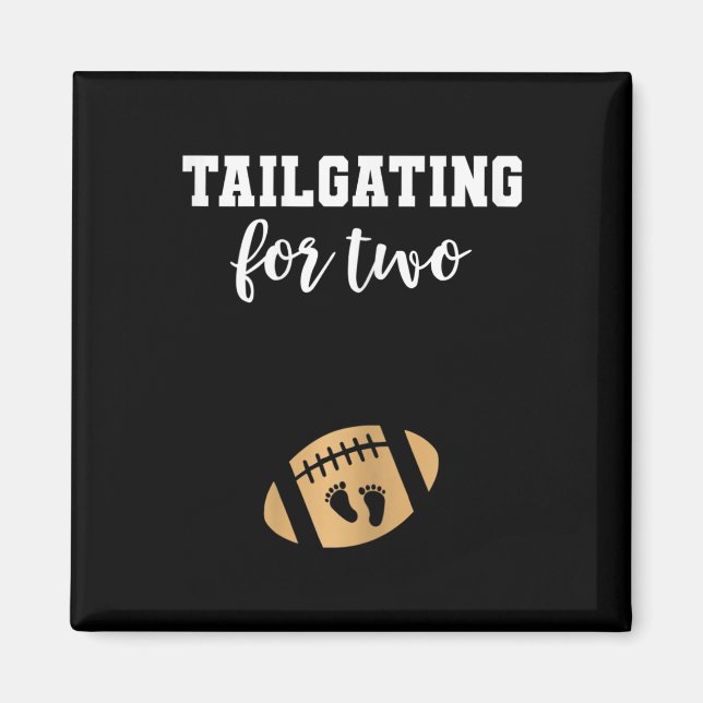 Footll Pregnancy Announcement Fall By Reveal  Magnet (Front)