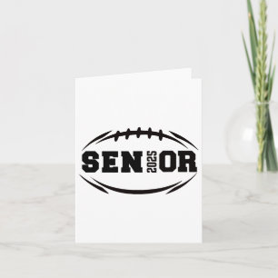Footll Senior 2025 Graduation Year Card