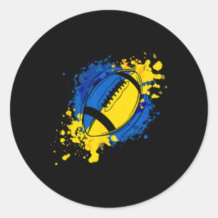 Footll Ukraine Ukraine Support Classic Round Sticker