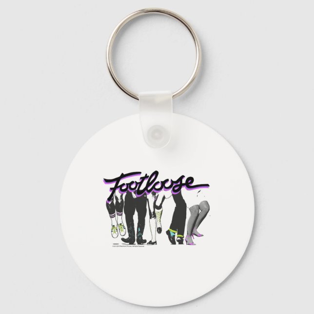 Footloose Dancing Feet Title Logo  Key Ring (Front)