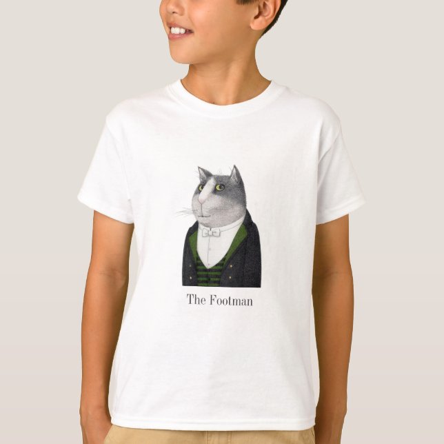 FOOTMAN CAT Boys' Basic T-Shirt (Front)
