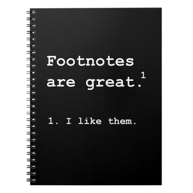 Footnotes Great Notebook (Front)
