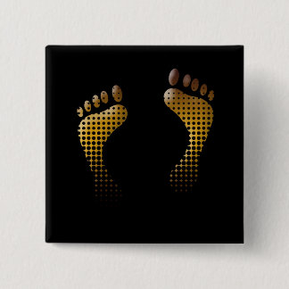 Footprint 15 Cm Square Badge