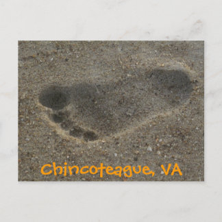 Footprint Chincoteague, VA Postcard