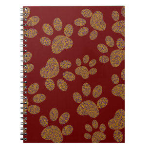 footprint dog notebook