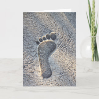 Footprint Impression - Greeting Card