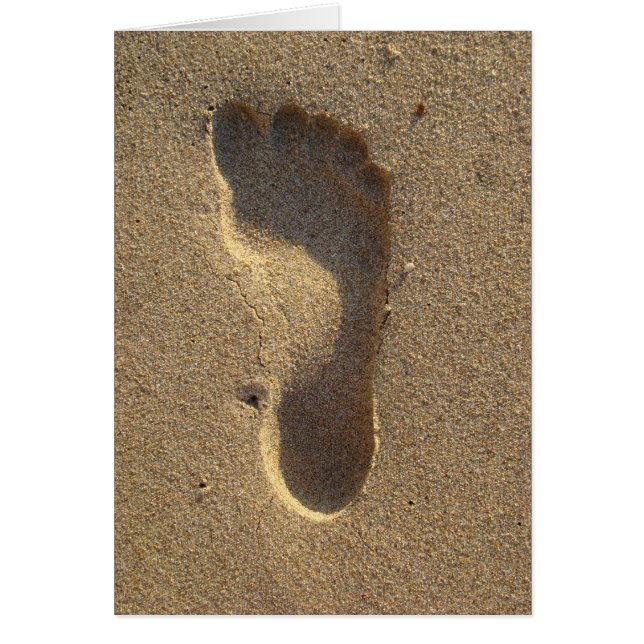 Footprint in beach sand (Front)